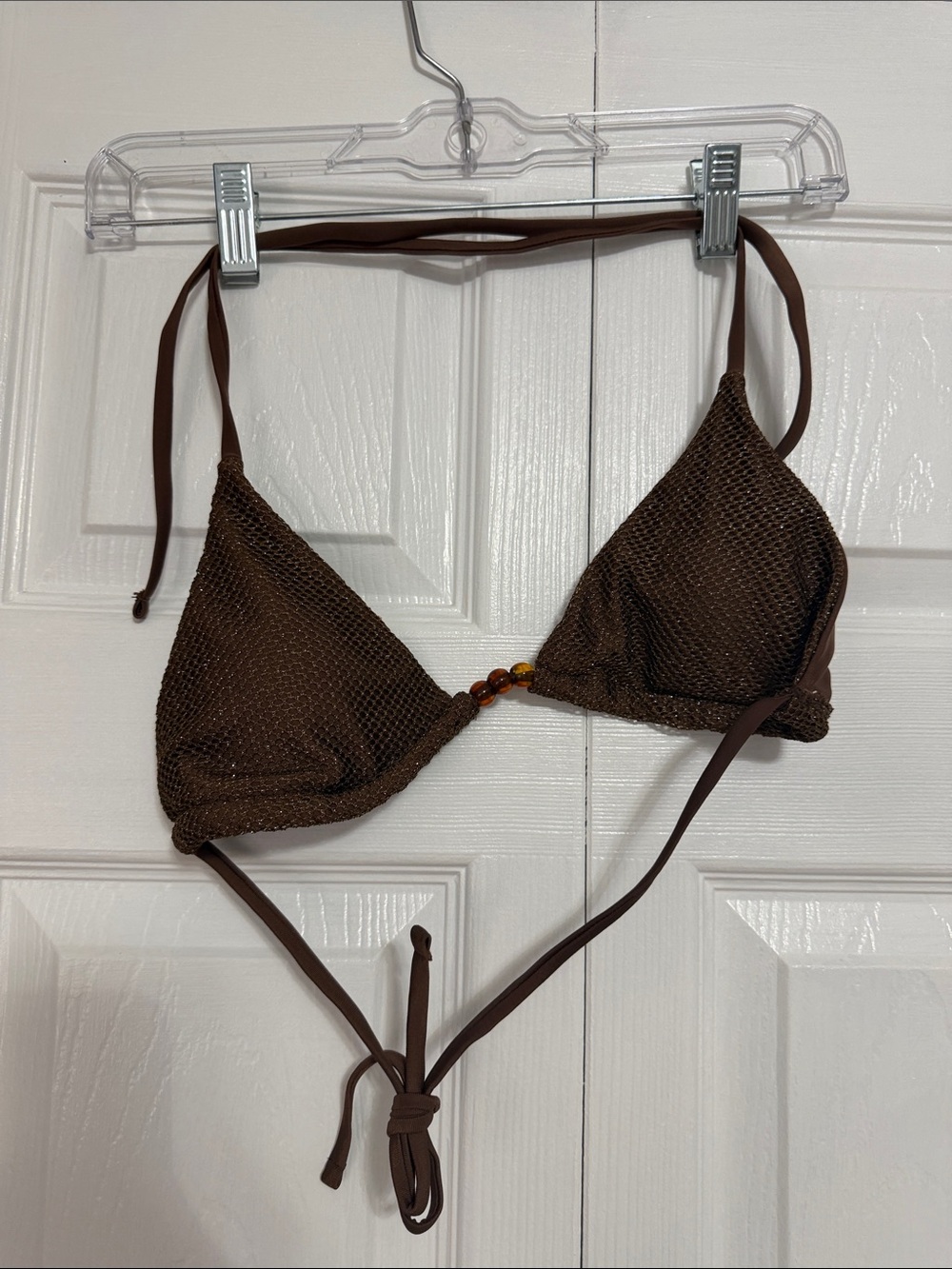 Brown Triangle bathing suit SET